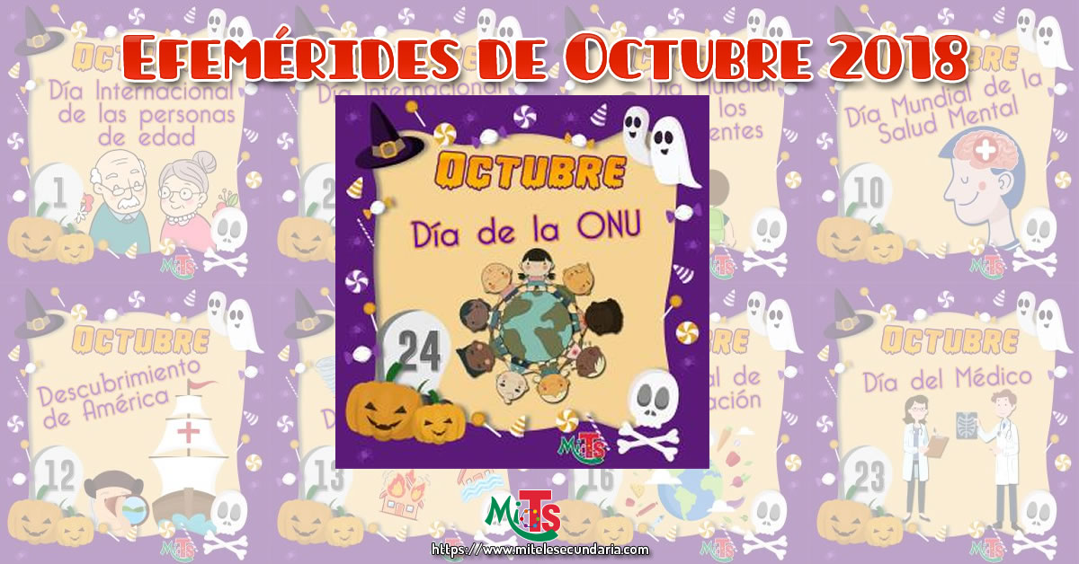 Diseños de Efemérides para octubre halloween efemerides de octubre Diseños de Efemérides para octubre halloween