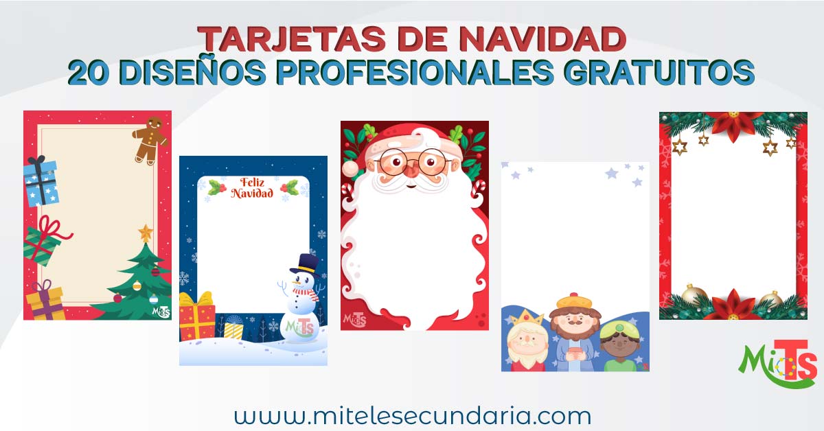 Tarjetas de Navidad. Diseños profesionales totalmente gratis