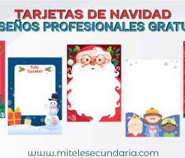 Tarjetas de Navidad. Diseños profesionales totalmente gratis
