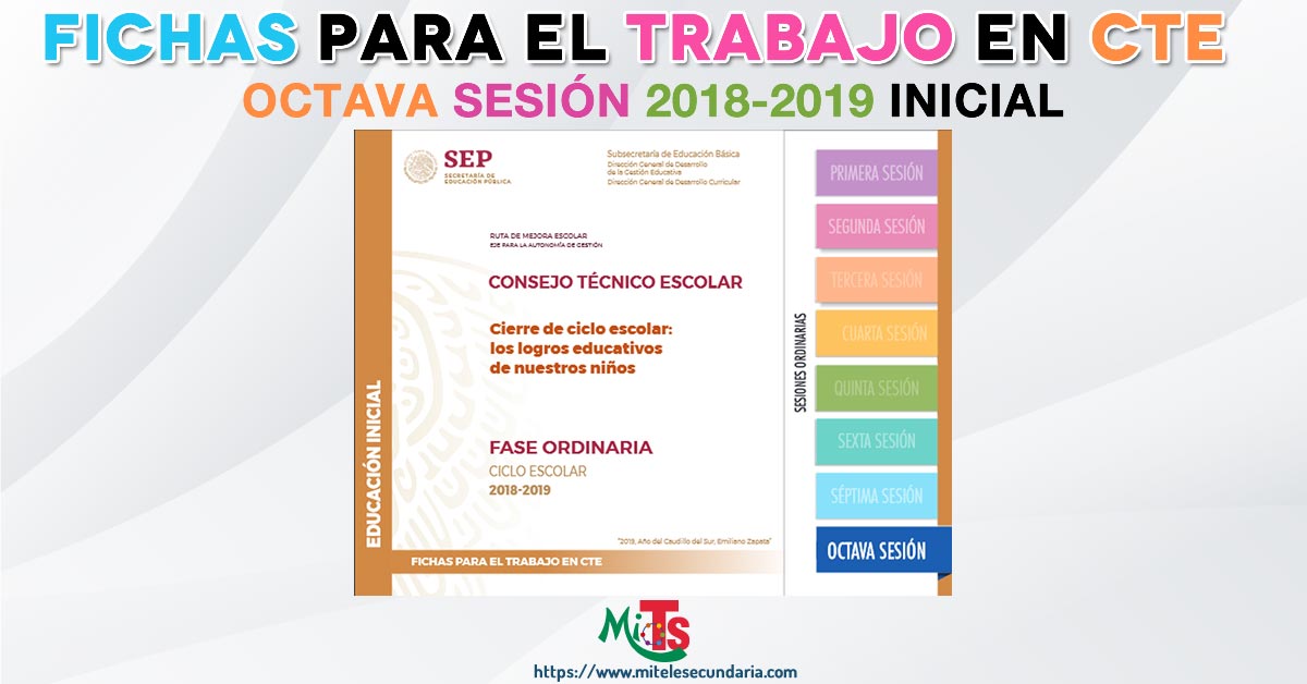 Ficha para el trabajo en CTE de Educación Inicial. Octava sesión ordinaria 2018-2019