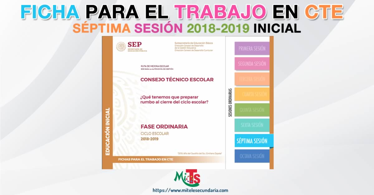 Ficha para el trabajo en CTE de Educación Inicial. Séptima sesión ordinaria 2018-2019