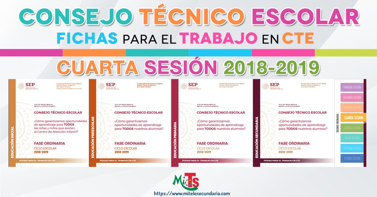 Fichas para el trabajo en CTE cuarta sesión ordinaria-2018-2019