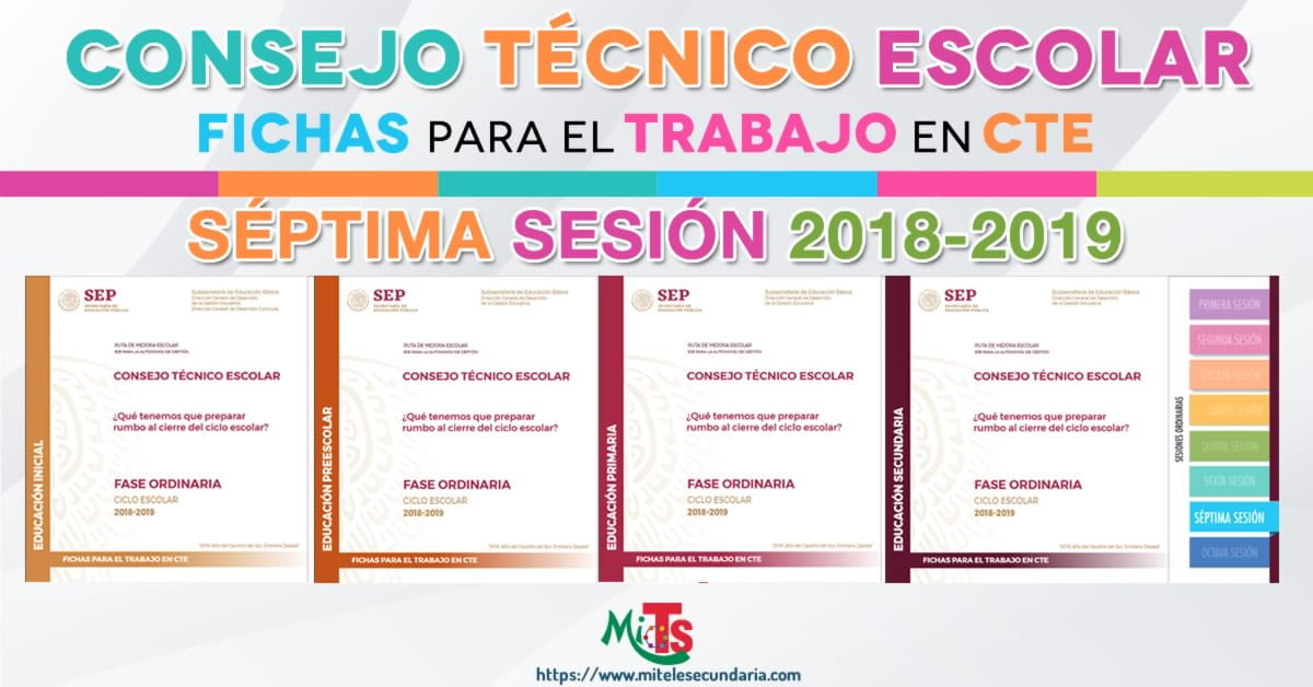 Fichas para el trabajo en CTE séptima sesión ordinaria-2018-2019