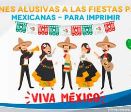 Imágenes alusivas a las fiestas patrias en México para imprimir