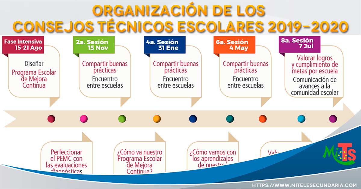 Organización de los Consejos Técnicos Escolares 2019-2020