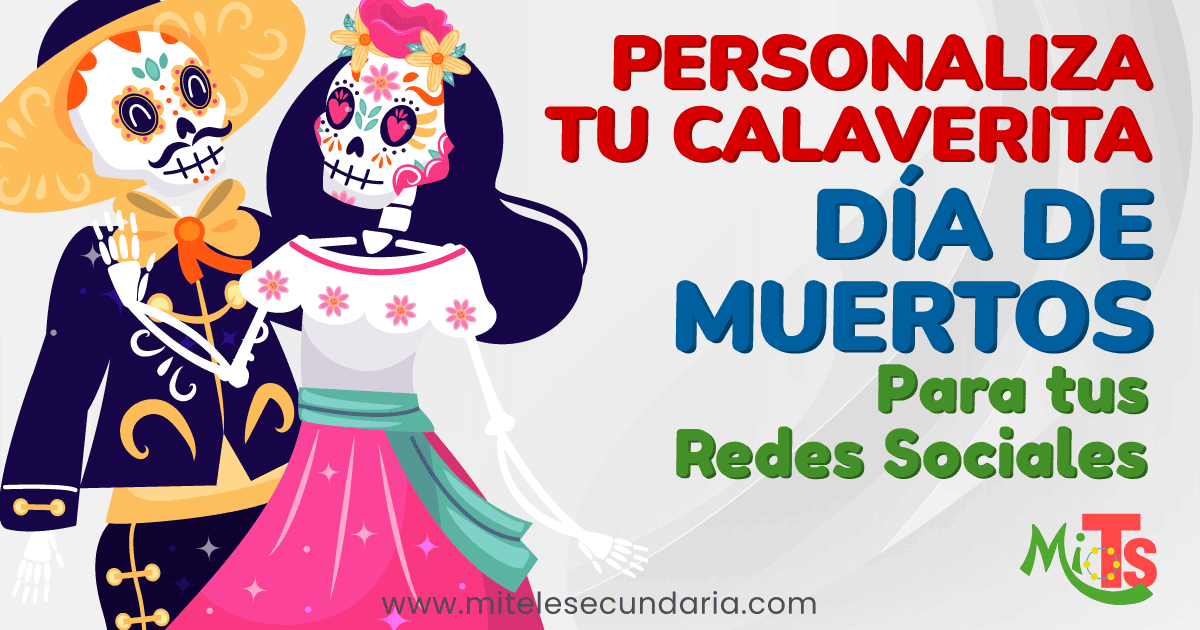 Personaliza tu calaverita del día de muertos