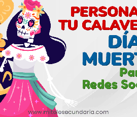 Personaliza tu calaverita del día de muertos