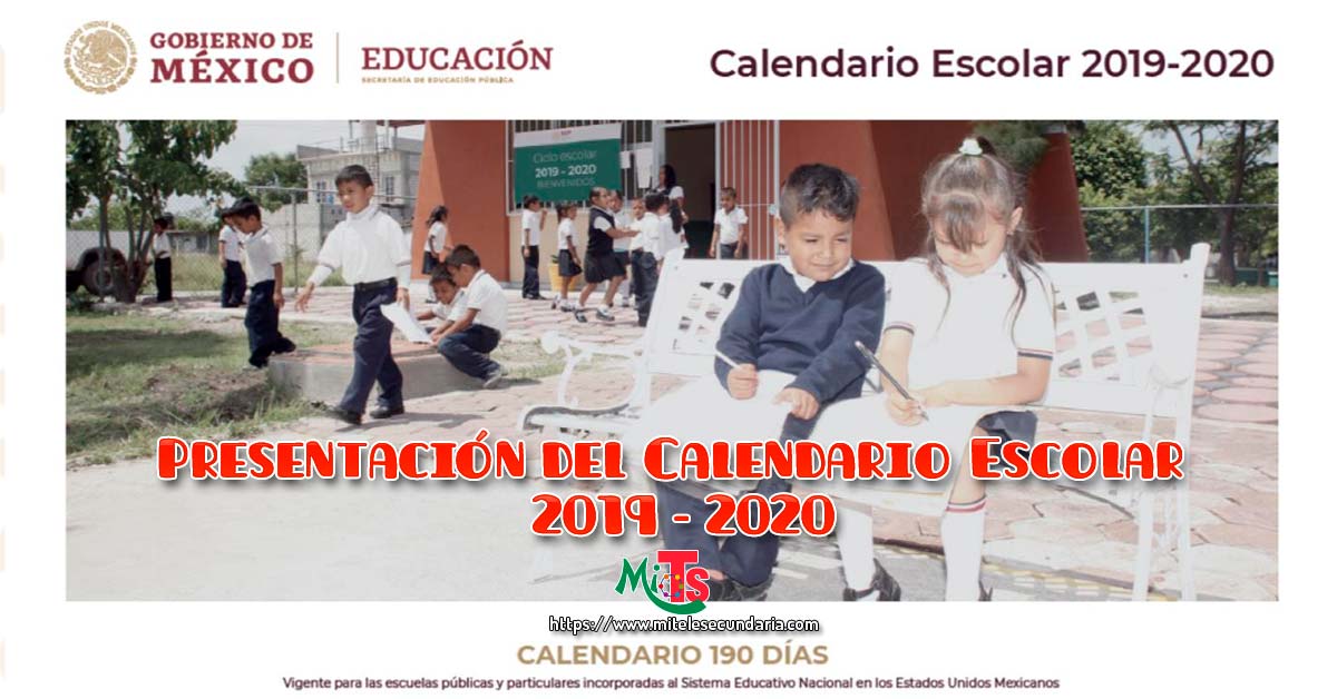 La SEP presenta el Calendario Escolar 2019-2020