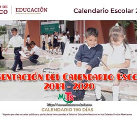 La SEP presenta el Calendario Escolar 2019-2020